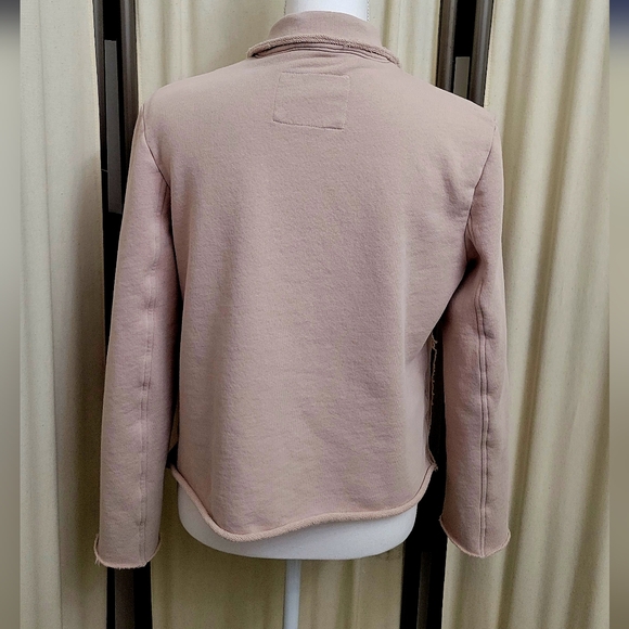 Frank & Eileen Women's Pink  Belfast Peacoat Sweatshirt Jacket Size Small - Picture 3 of 4